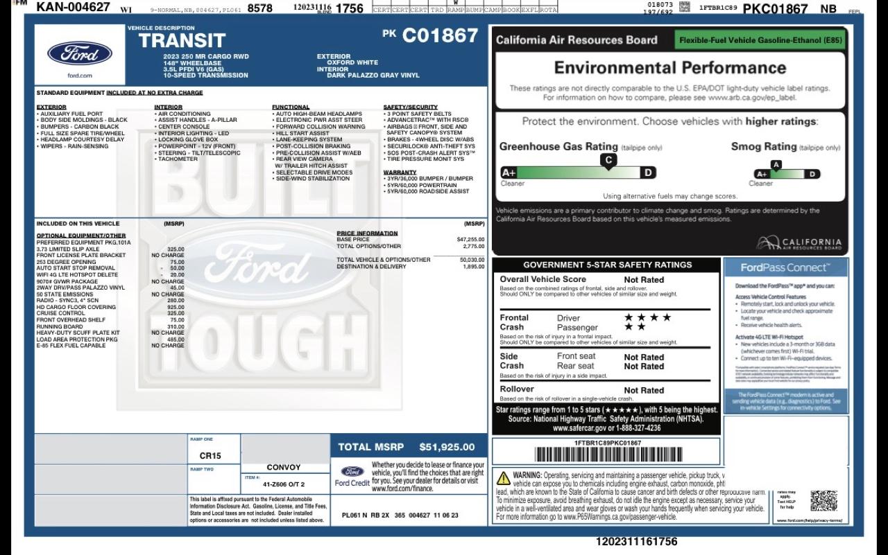 Ford Transit 250 Van 2023