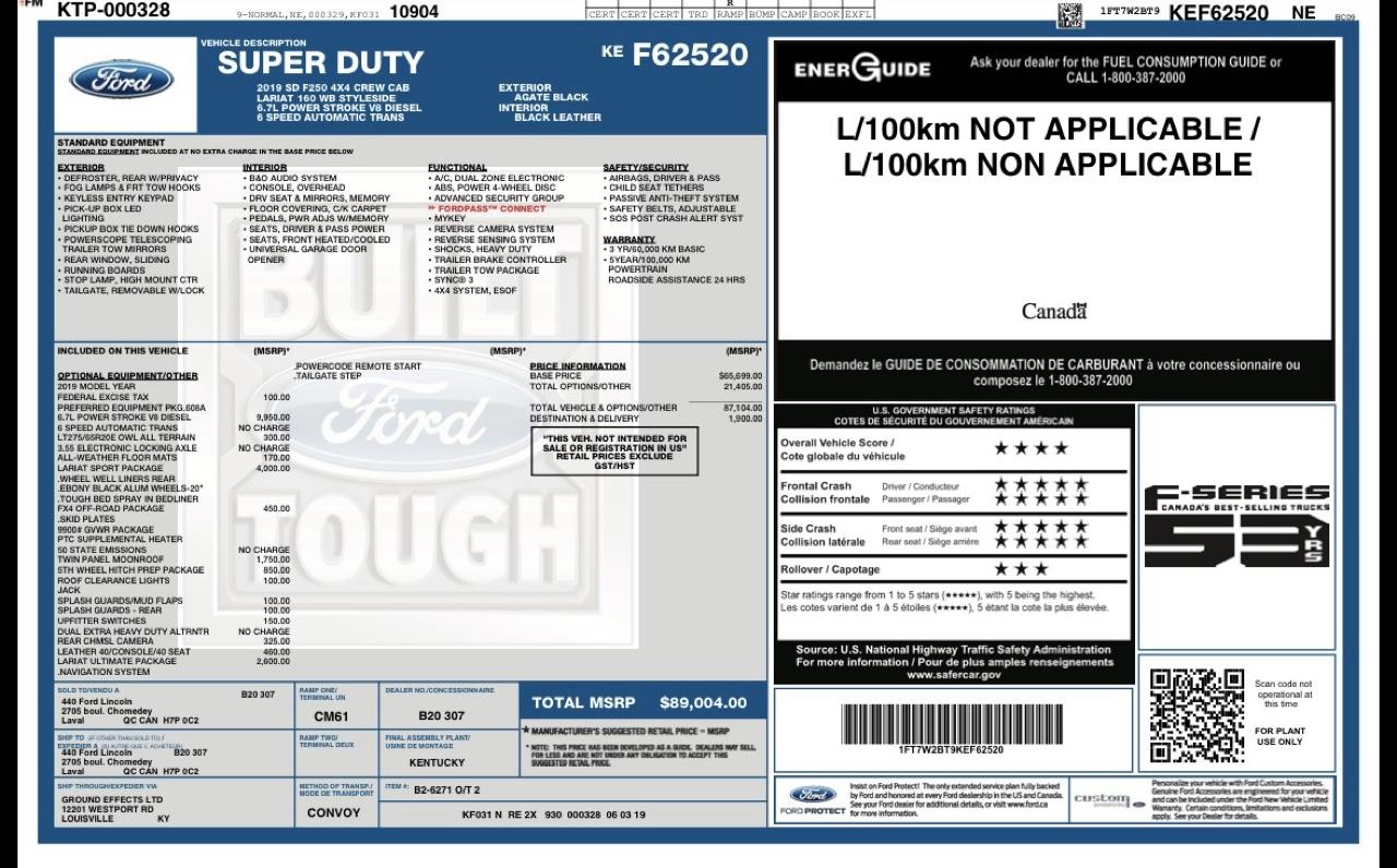 Ford F-250 SD King Ranch Crew Cab 4WD 2019