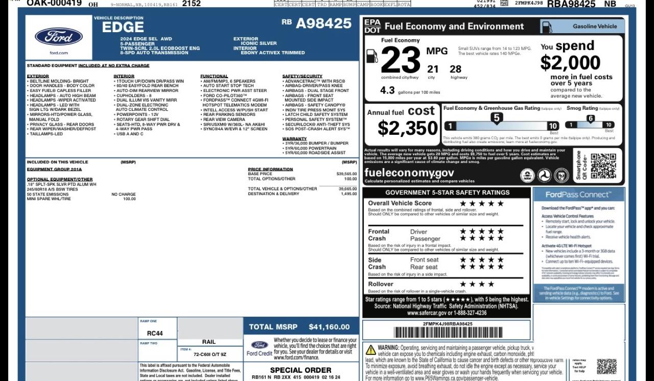 Ford Edge SEL 2024