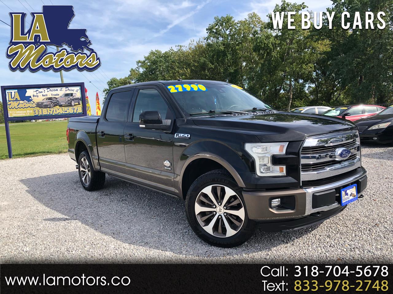 2016 Ford F-150 4WD SuperCrew 145" King Ranch