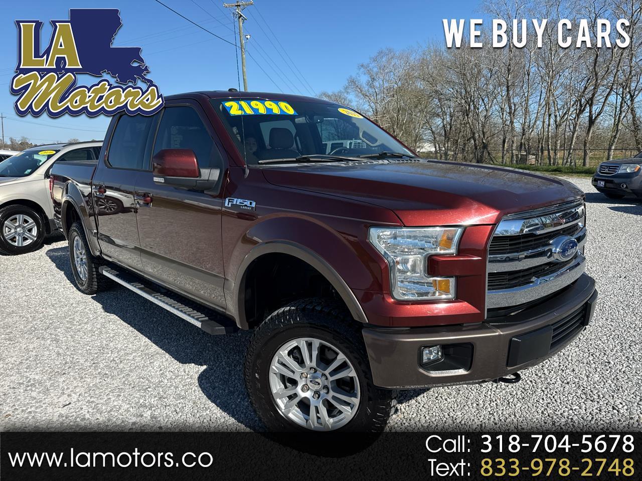 2015 Ford F-150 4WD SuperCrew 145" Lariat