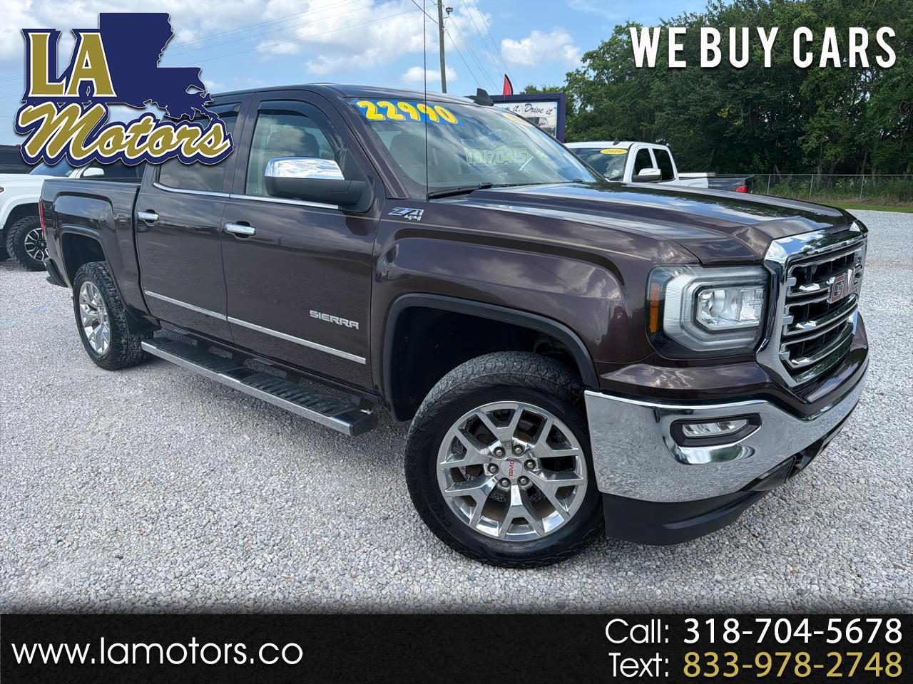 2016 GMC Sierra 1500 SLT Crew Cab Short Box 4WD