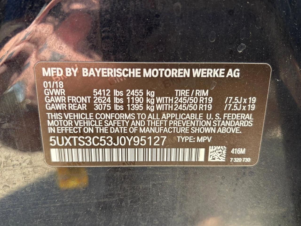 BMW X3  2018