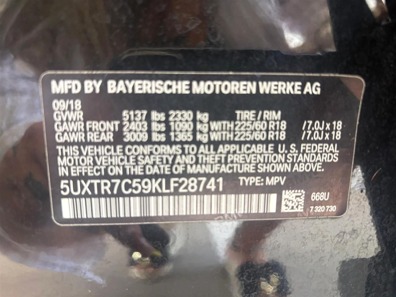 BMW X3  2019