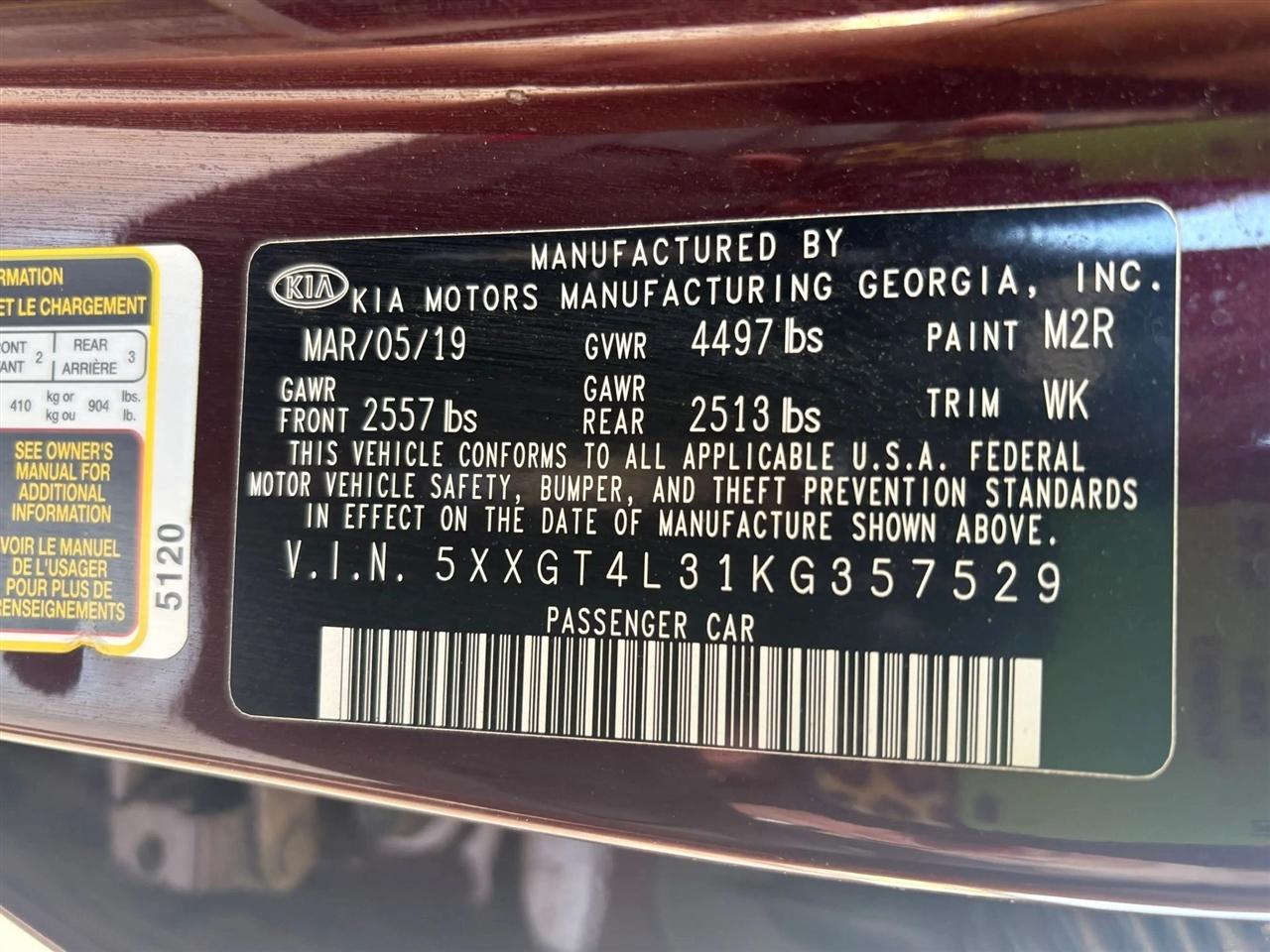 Kia Optima  2019