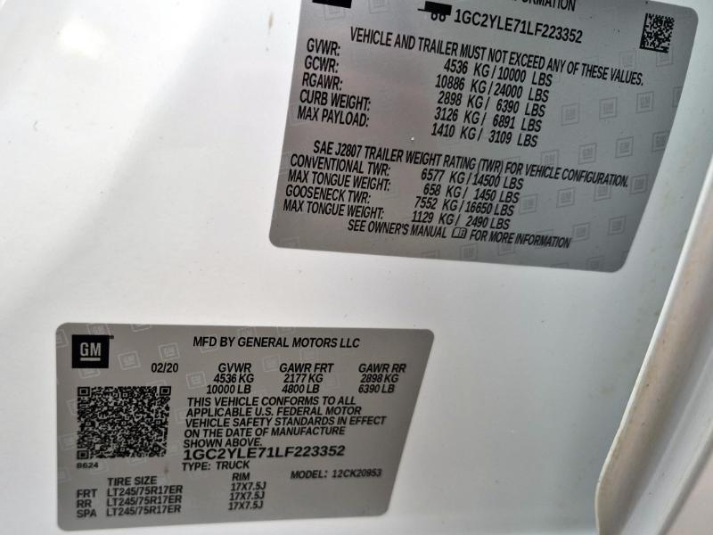 Chevrolet Silverado 2500HD Work Truck Double Cab Long Box 4WD 2020