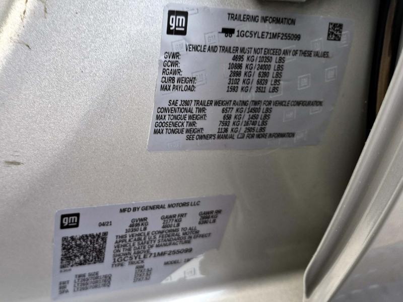 Chevrolet Silverado 2500HD Work Truck Double Cab Short Box 4WD 2021