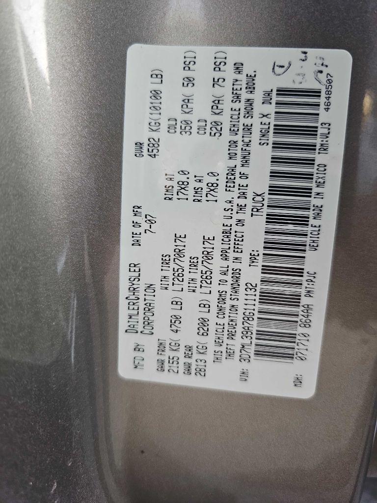 Dodge Ram 3500 2WD Mega Cab 160.5" Laramie 2008
