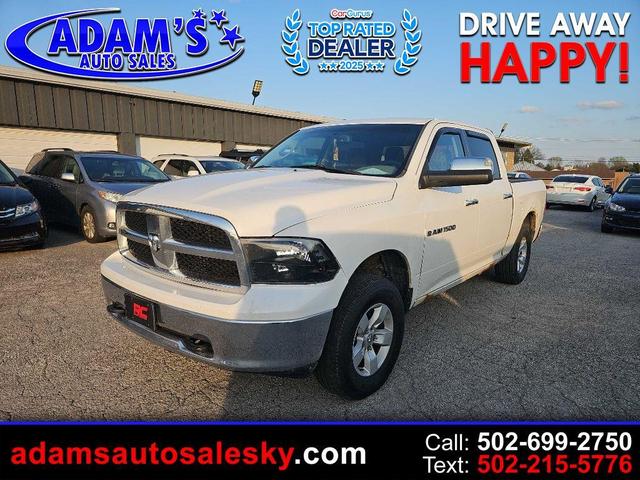 White 2011 RAM 1500 SLT Crew Cab 4WD Pickup Truck Four-Wheel Drive Automatic