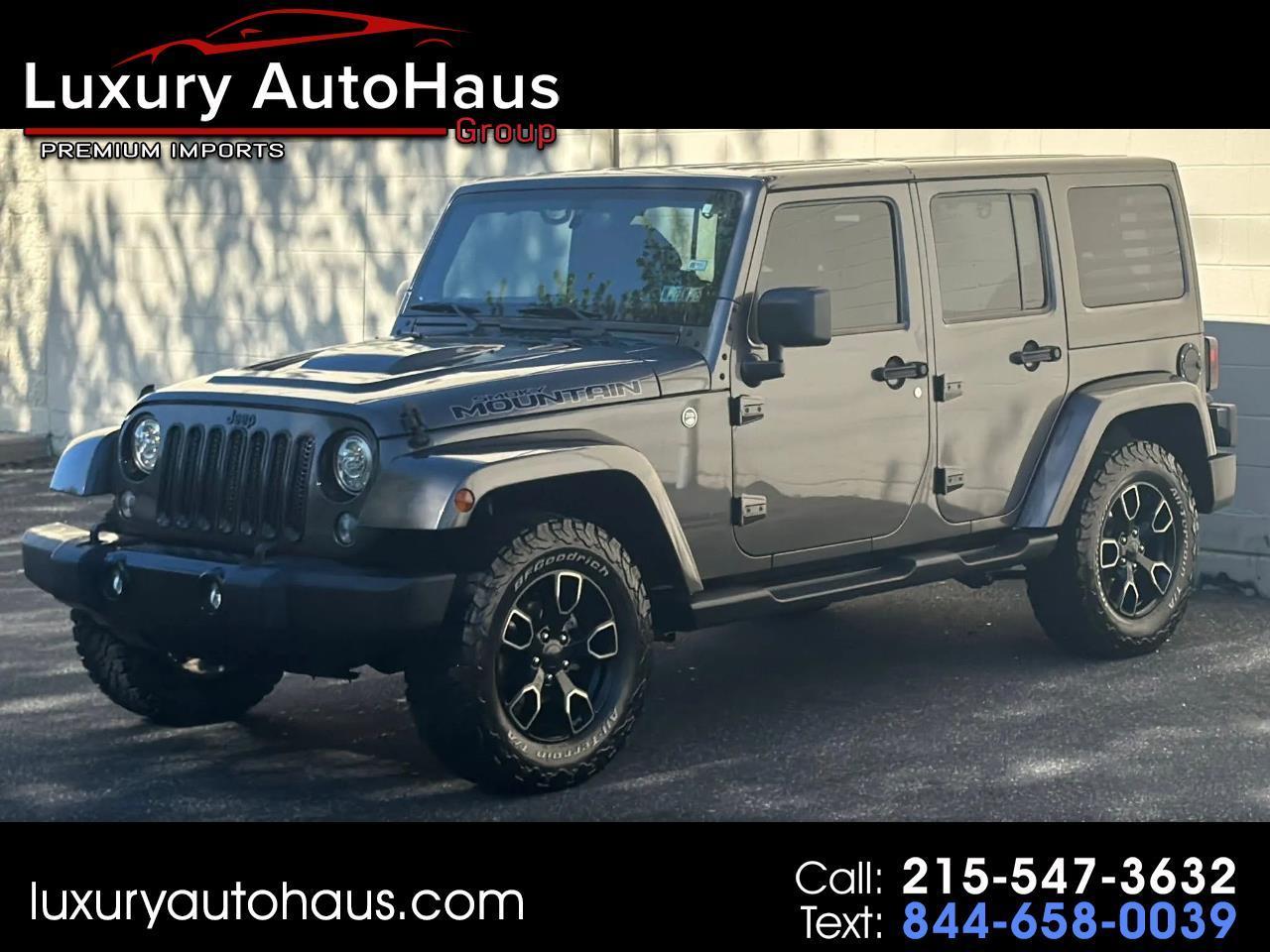 Jeep Wrangler Unlimited Smoky Mountain 4x4 *Ltd Avail* 2017