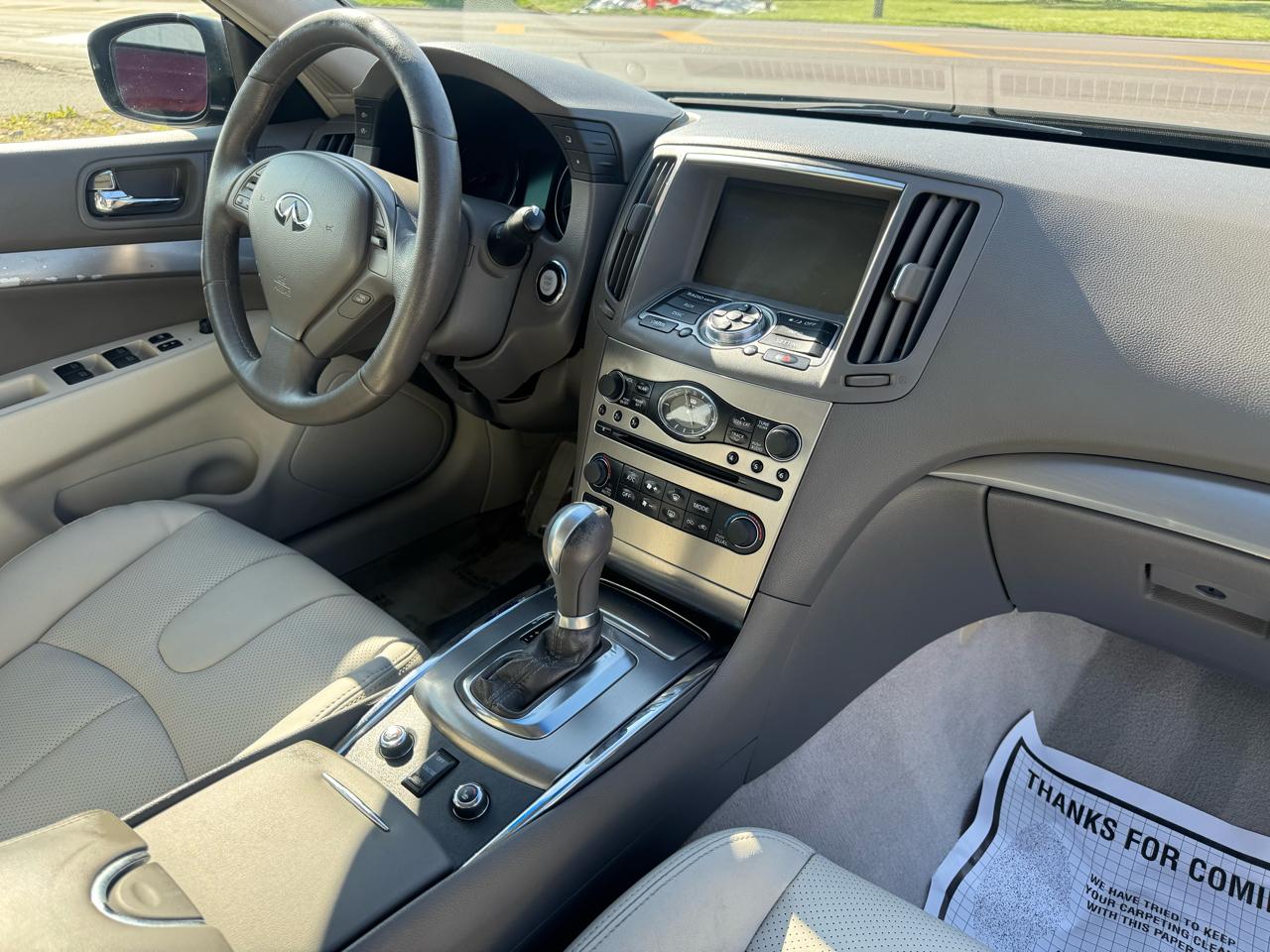 Infiniti G25 Sedan 4dr x AWD 2012