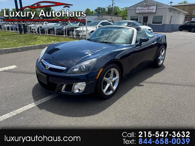 Blue 2008 Saturn Sky Red Line Convertible Rear-Wheel Drive Automatic