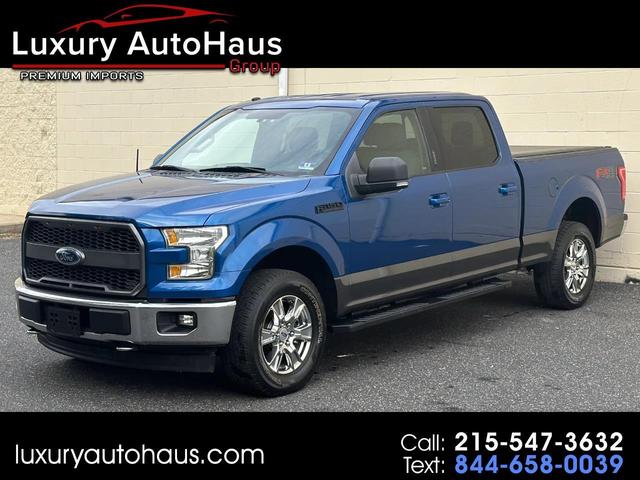 Blue 2017 Ford F-150 King Ranch SuperCrew LB 4WD Pickup Truck Four-Wheel Drive Automatic