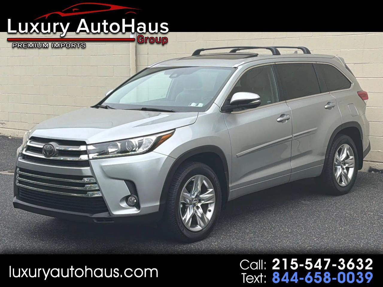 Toyota Highlander Limited V6 AWD (Natl) 2018