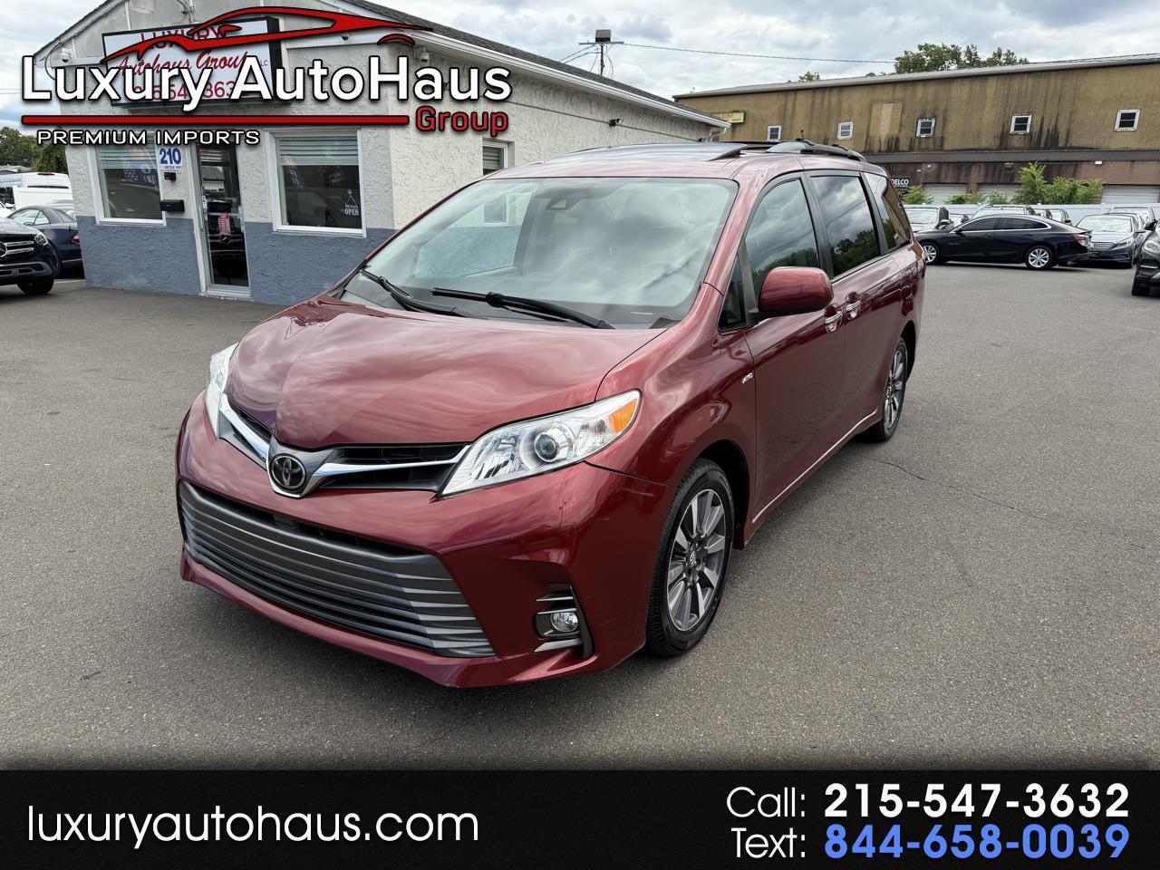 Red 2020 Toyota Sienna Minivan All-Wheel Drive Automatic