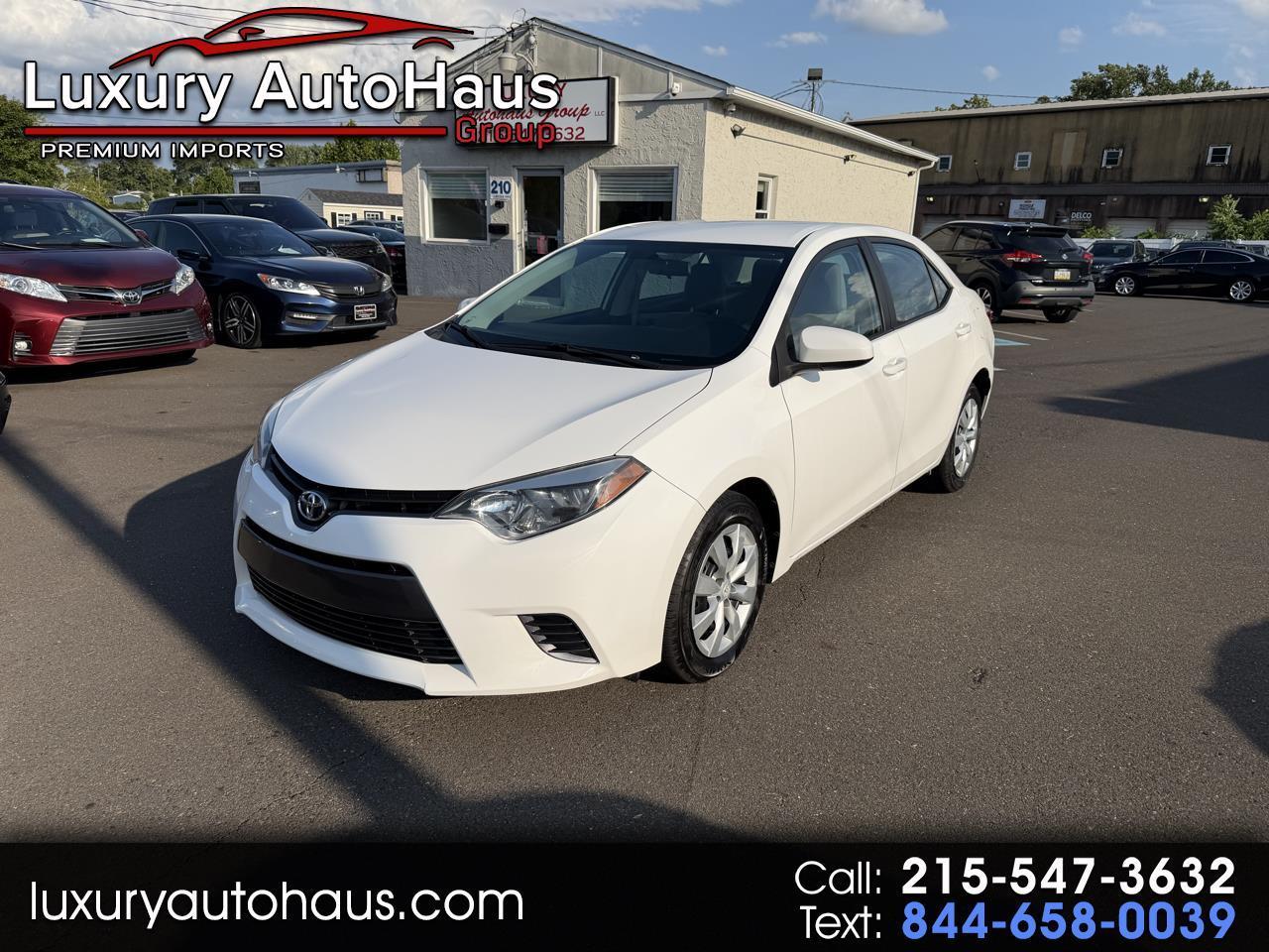 2016 Toyota Corolla 4dr Sdn CVT S w/Special Edition Pkg (Natl)
