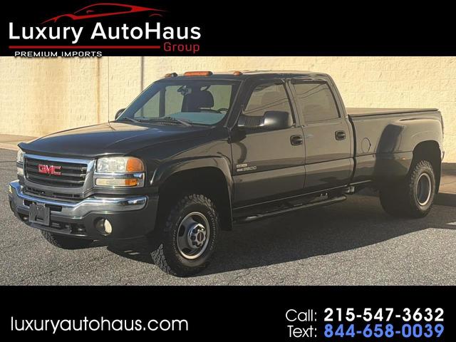Dark Green 2005 GMC Sierra 3500 Pickup Truck Four-Wheel Drive Automatic