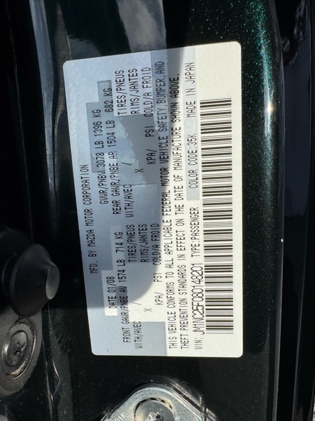 Mazda MX-5 Miata Grand Touring 2008 Mazda MX-5 Miata Grand Touring 2008