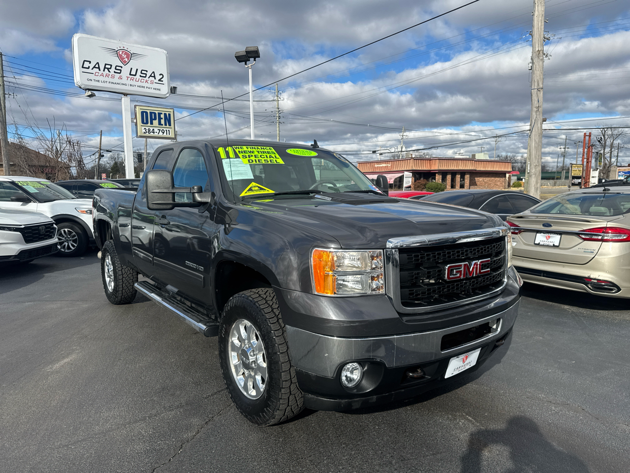 GMC Sierra 2500HD 4WD Ext Cab 143.5" SLE 2011