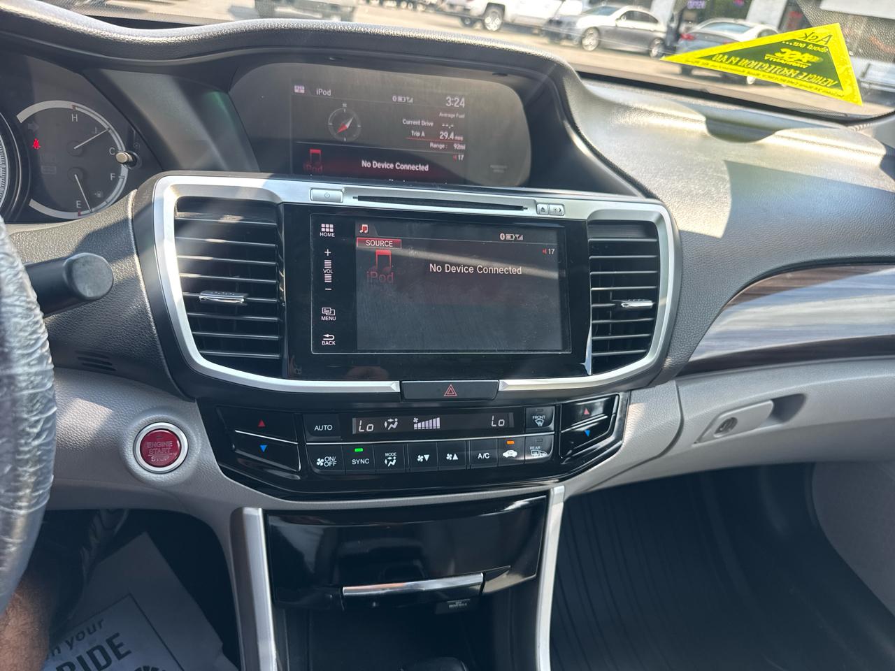 Honda Accord EX-L Sedan CVT 2016