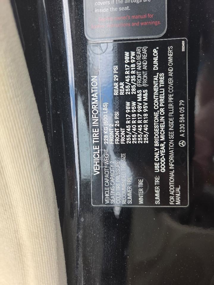 Mercedes-Benz SL-Class 2dr Roadster 5.0L 2004