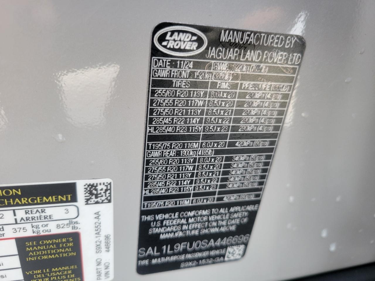 Land Rover Range Rover Sport P400 Dynamic SE 2025