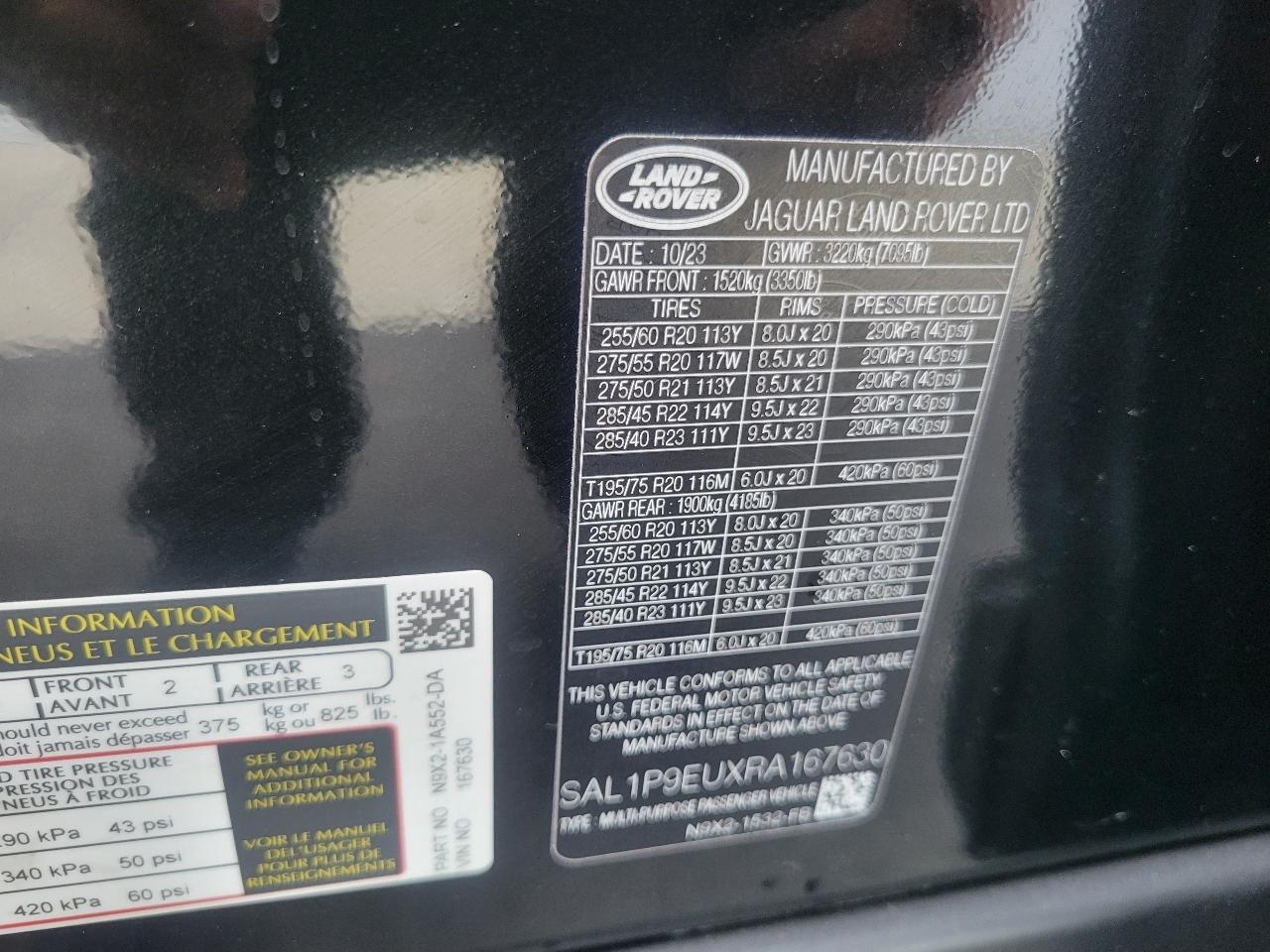 Land Rover Range Rover Sport P360 SE 2024