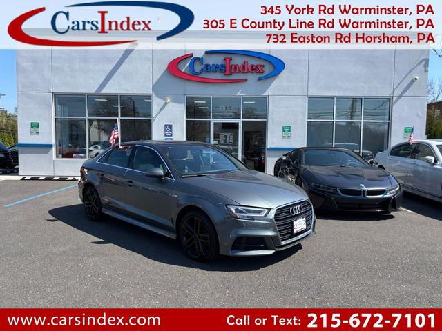 Gray 2018 Audi A3 2.0T quattro Premium Plus Sedan AWD Sedan All-Wheel Drive Automatic