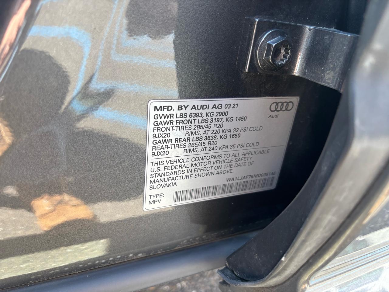 Audi Q7 Premium Plus 45 TFSI quattro 2021