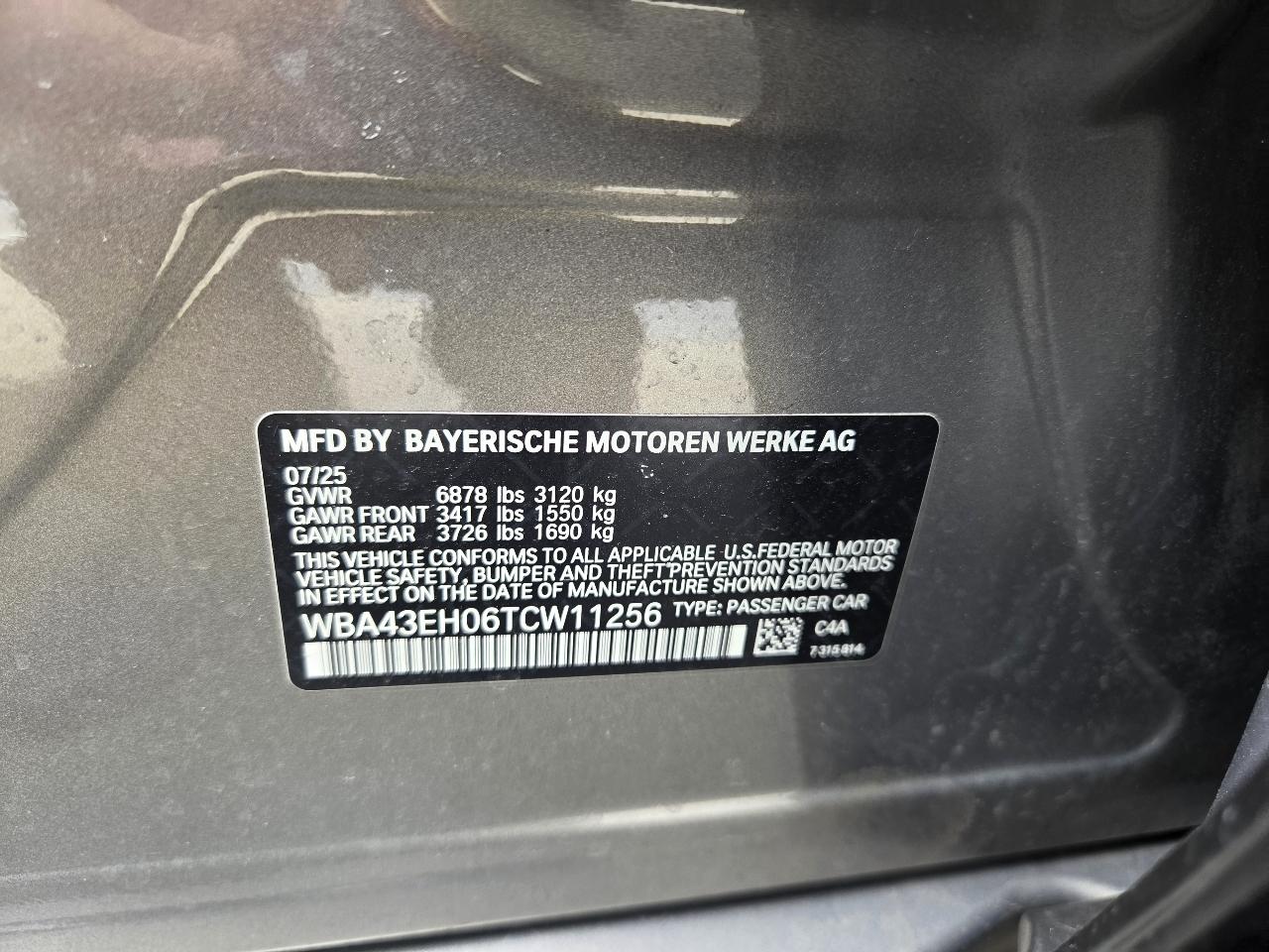 BMW 7 Series 750e xDrive Plug-In Hybrid 2026