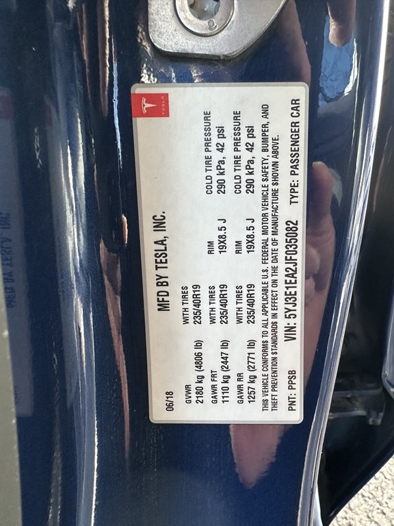 2018 Tesla Model 3 LONG RANGE