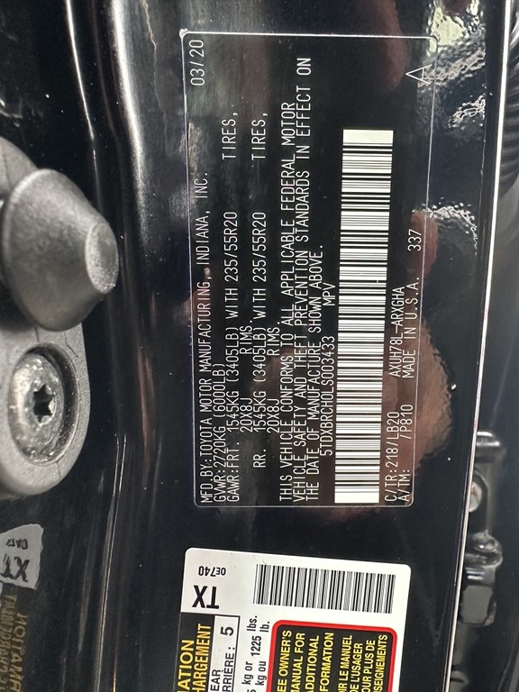 2020 Toyota Highlander Hybrid HYBRID LIMITED