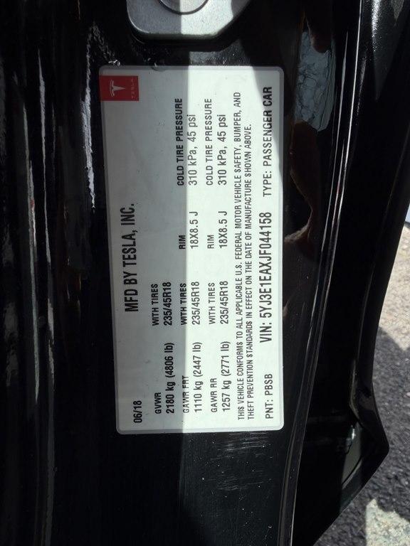 2018 Tesla Model 3 LONG RANGE