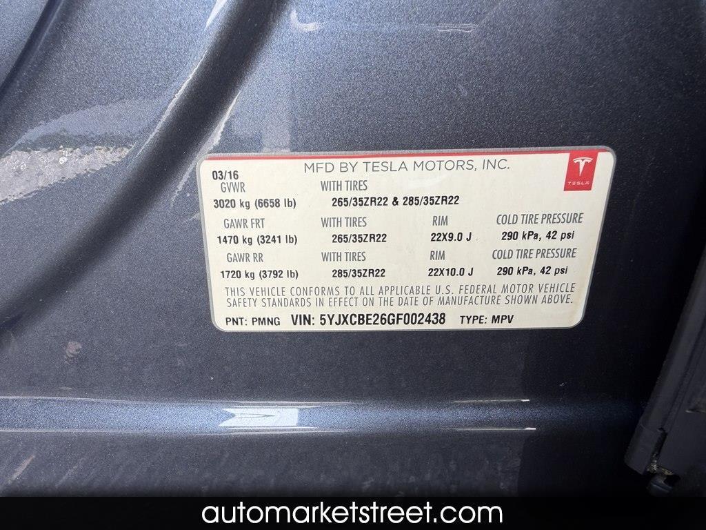 2016 Tesla Model X FREE SUPERCHARGING