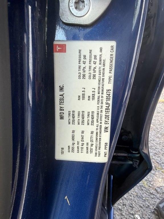 2018 Tesla Model 3 LONG RANGE AWD