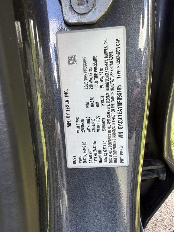 2021 Tesla Model 3 BRAND NEW BATTERY