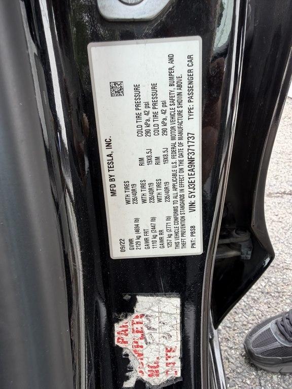 2022 Tesla Model 3 STANDARD