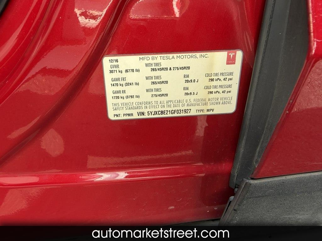 2016 Tesla Model X 75D FREE SUPERCHARGER FSD
