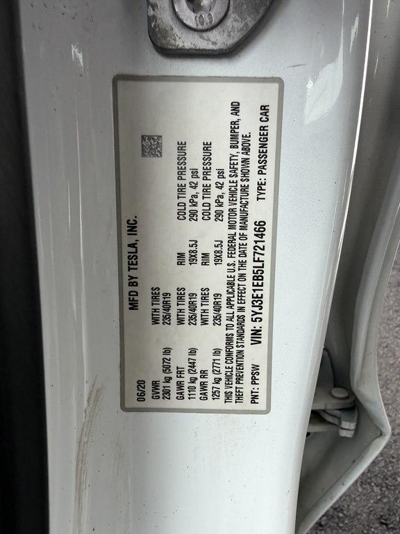 2020 Tesla Model 3 LONG RANGE AWD