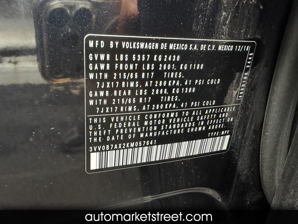 2019 Volkswagen Tiguan 3 ROW SEATS