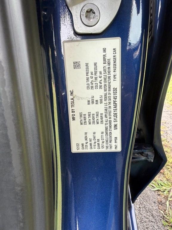 2023 Tesla Model 3 STANDARD RANGE