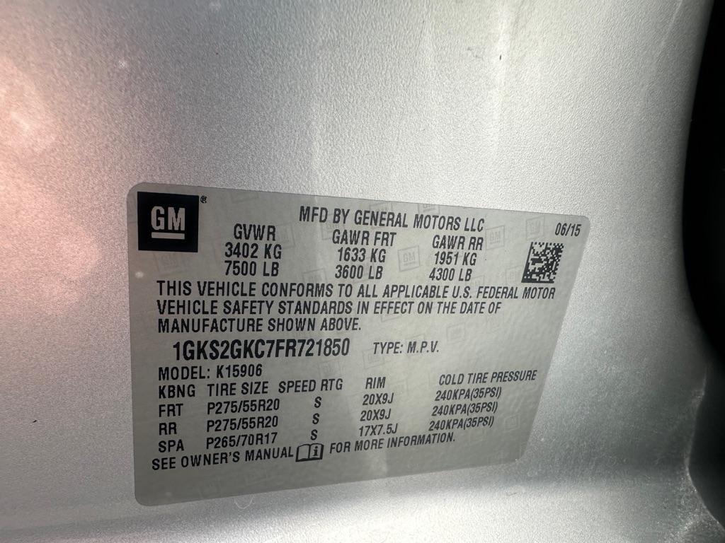 GMC Yukon XL 4WD 4dr SLE 2015