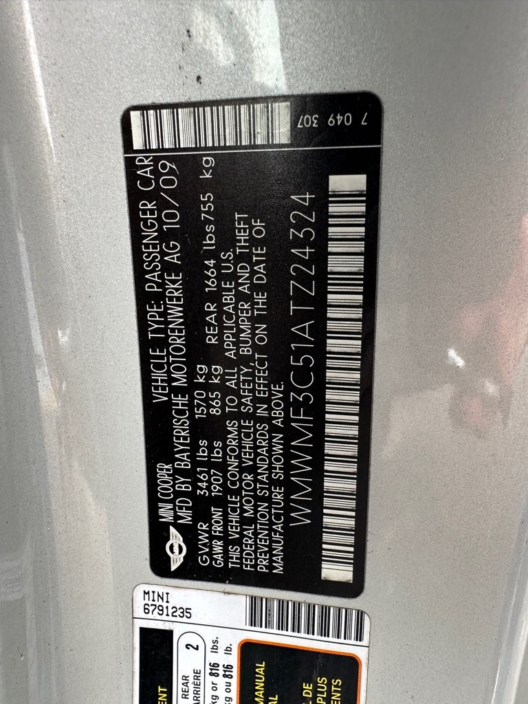 MINI Cooper Hardtop 2dr Cpe 2010