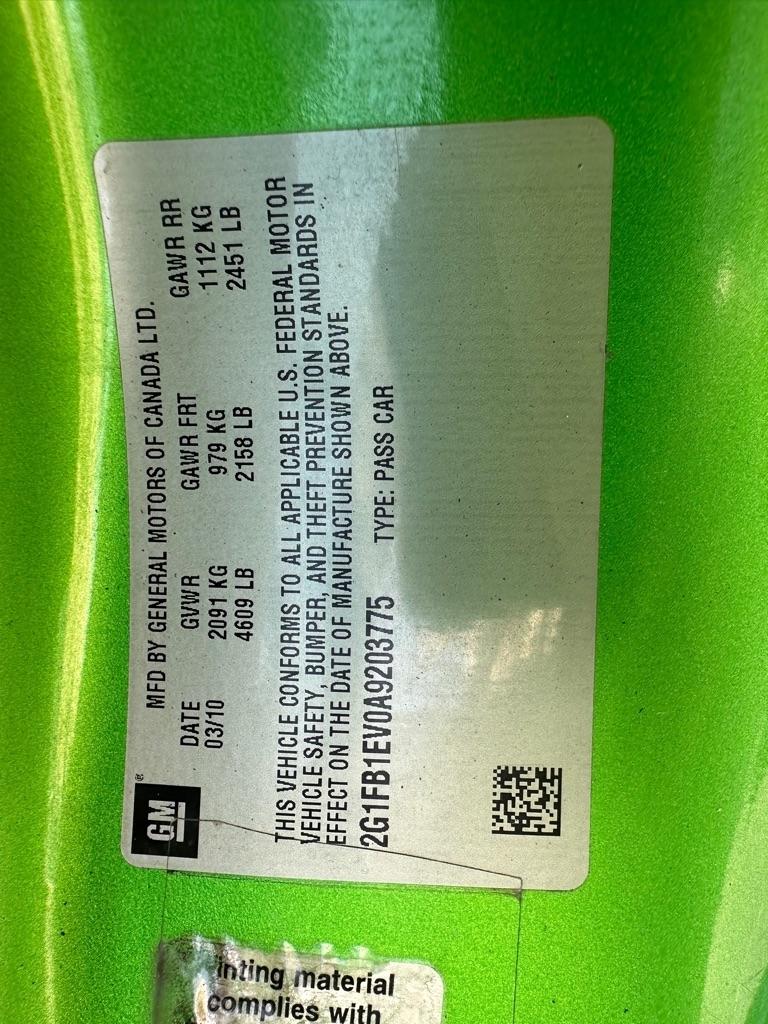 Chevrolet Camaro 2dr Cpe 1LT 2010