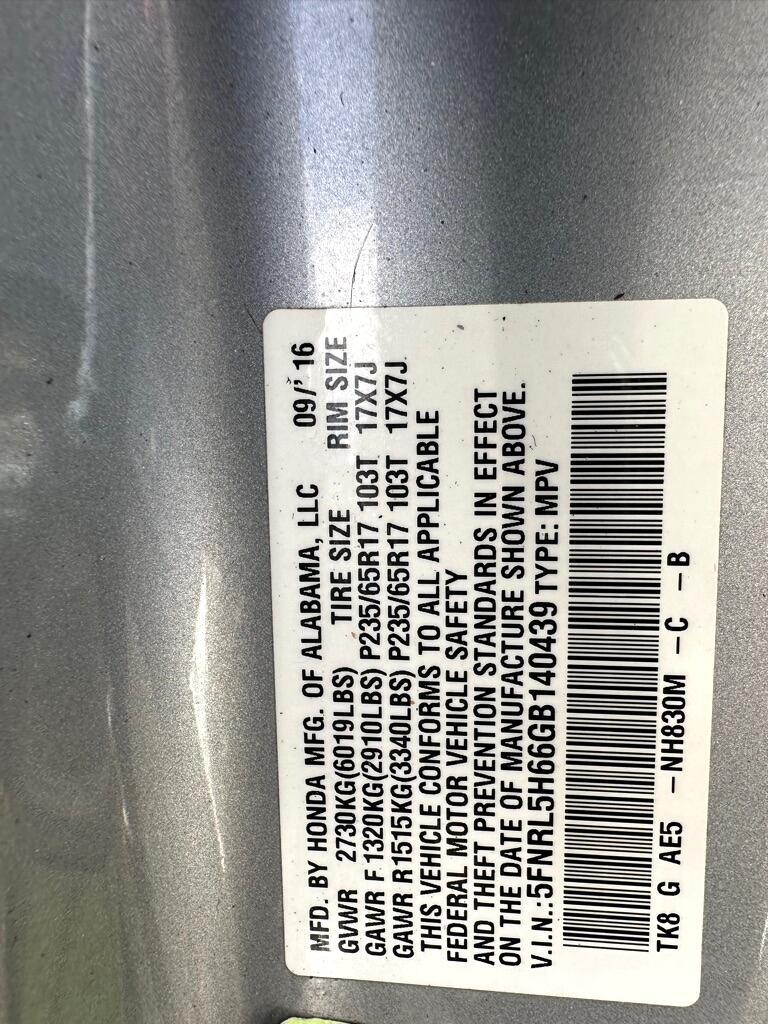 Honda Odyssey 5dr EX-L w/Navi 2016