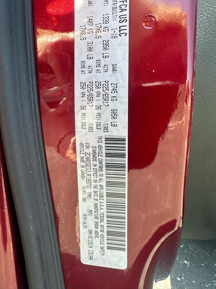 Dodge Grand Caravan GT Wagon 2018