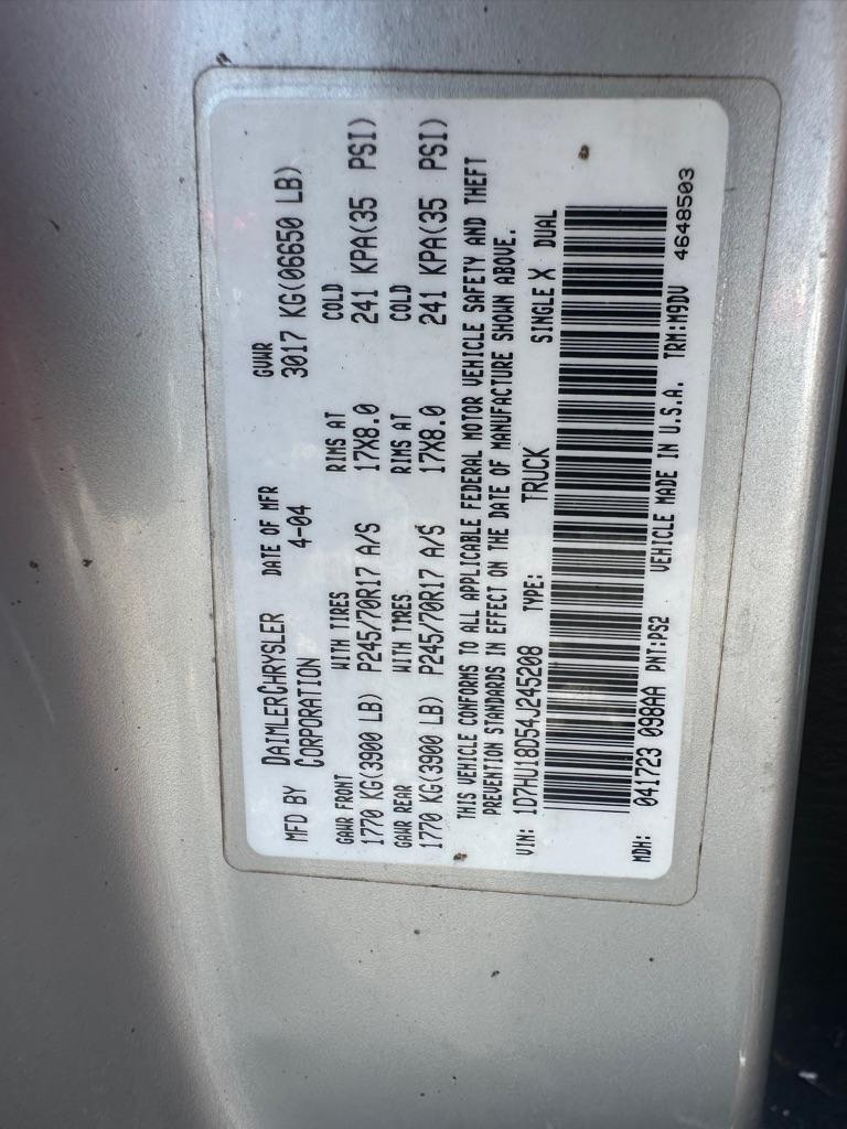 Dodge Ram 1500 4dr Quad Cab 140.5" WB 4WD SLT 2004