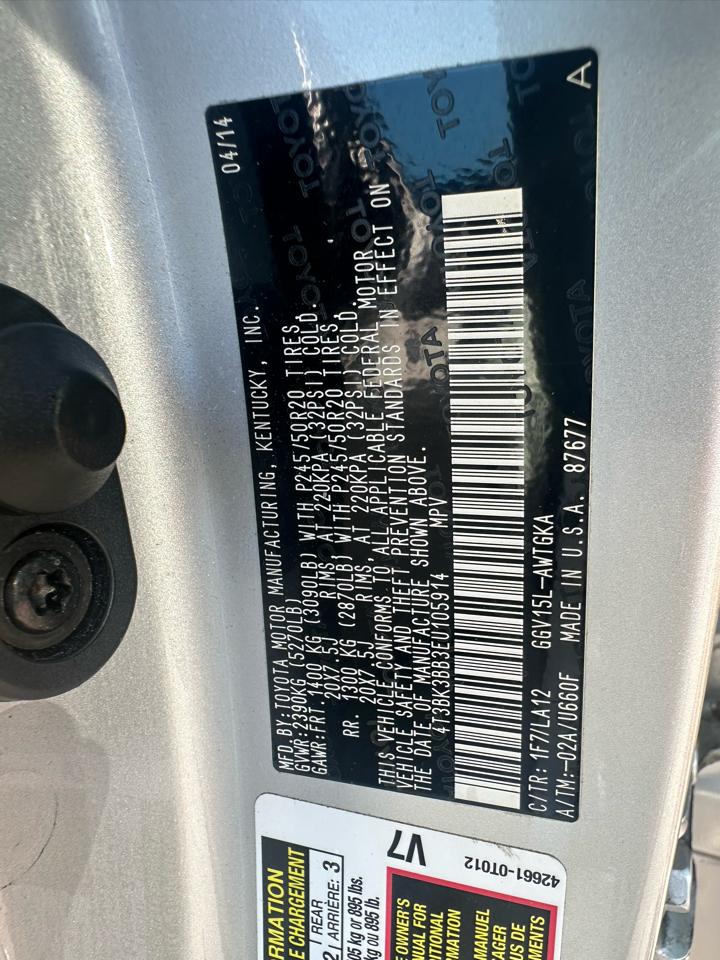 Toyota Venza 4dr Wgn V6 AWD XLE (Natl) 2014