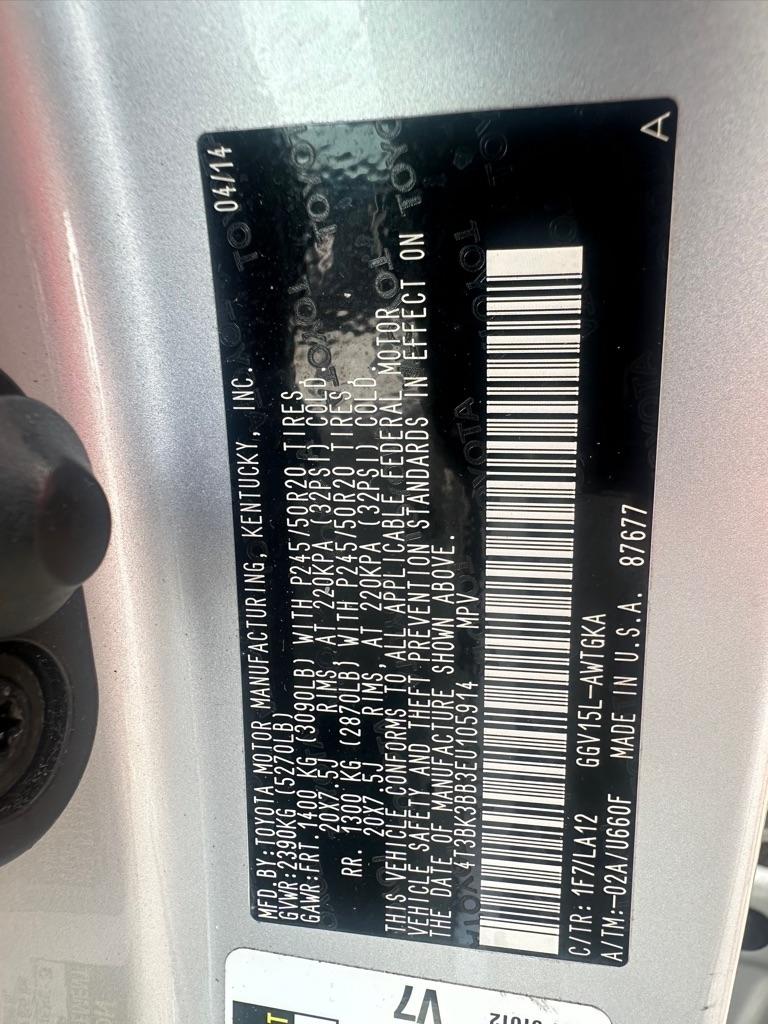 Toyota Venza 4dr Wgn V6 AWD XLE (Natl) 2014