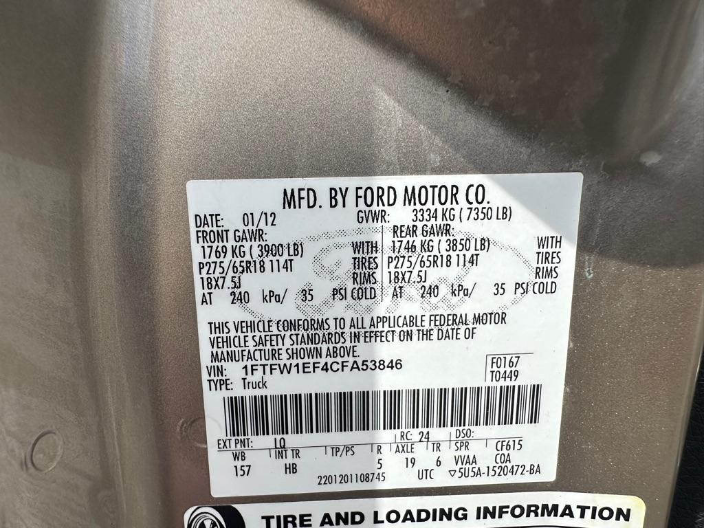 Ford F150 Lariat Supercab 4WD 2012